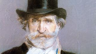 Giuseppe Verdi Komponist Porträt Gemälde