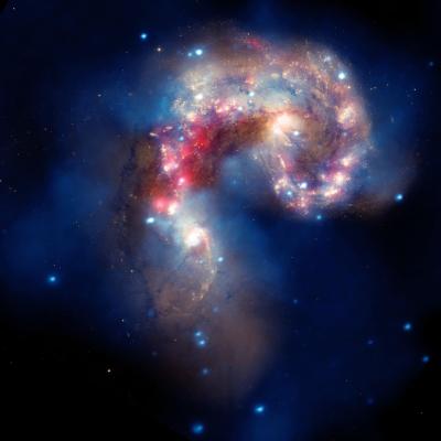 Antennengalaxien Verschmelzung NGC 4038 und NGC 4039