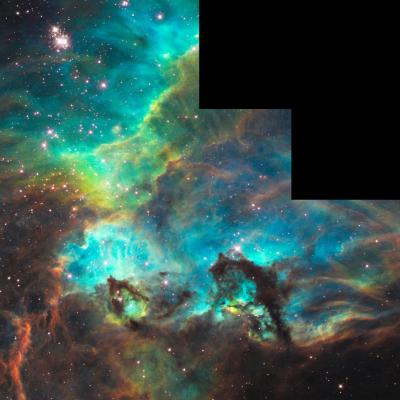 "Sterngeburtsregion Sternhaufen NGC 2074"