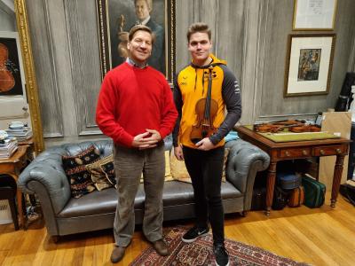 Florian Leonhard (links) mit Tassilo Probst (rechts) | Quelle: Tassilo Probst